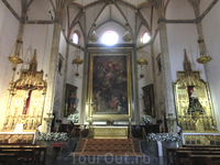 Главный алтарь с полотном La última comunión de san Jerónimo (Последнее причастие Святого Иеронима) работы  мурсианского художника Rafael Tejeo. Часть ...