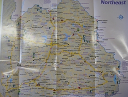Карта Северо-востока Таиланда