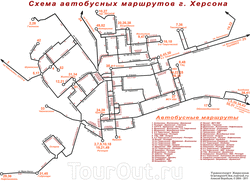 Карта автотранспорта города Херсон