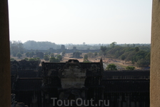 Ангкор Ват. Вид с центральной башни.