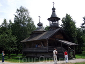 Часовня в музее деревянного зодчества под Новгородом