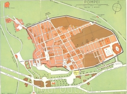 Туристическая карта Помпеи