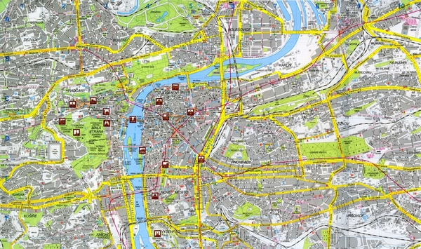 Карта центра Праги. Интерактивная карта центра Праги