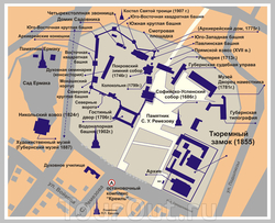 Карта Тобольского Кремля