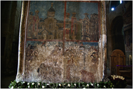  Фрагменты росписи, сохранившейся на стенах храма, выполнены в основном в XVI-XVII веках.