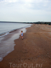 Бескрайний пляж в Новоотрадном