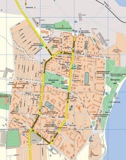 Карта Ильичевска с улицами