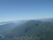 Виды горной Швейцарии с самолета. 