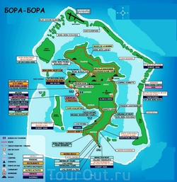 Карта Бора-Бора
