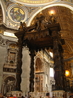 29-метровый бронзовый балдахин в Соборе Святого Петра, для которого папа Урбан 8 снял бронзу с Пантеона, чем дал повод для рождения фразы "что не сделали ...