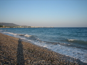 Пляж на берегу Эгейского моря.
