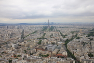Вид с башни Монпарнас, с ресторана Ciel de Paris.