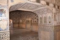 Джайпур, форт Амбер, зеркальный дворец