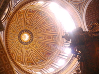 Купол собора Святого Петра внутри