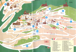 Карта Сан-Марино с достопримечательностями