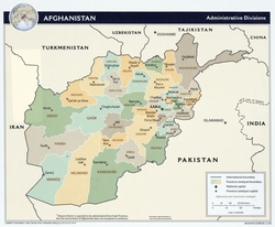 Карта Афганистана с провинциями