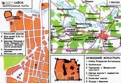 Карта центра Можайска