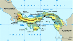 Карта Панамы на русском