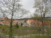 Вид на замок и город со стороны автовокзала