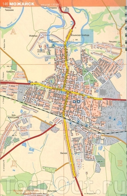 Карта Можайска