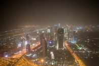 Ночной Дубай. Вид на Шейх Заяд роад