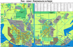 Карта Комсомольска-на-Амуре