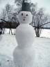 Финский снеговик слеплен русскими руками