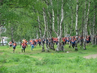 Начало Saint-Petersburg Urban Race на Батарейной горе в Выборге