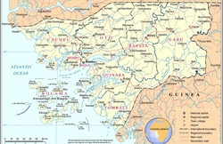 Карта Гвинеи-Бисау