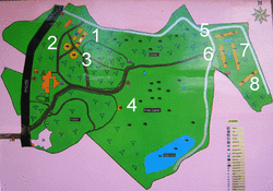 Карта слоновьего заповедника в Пиннавеле