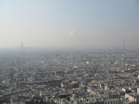 Вид, конечно, чумовой. Весь Париж как на ладони. Можно сразу увидеть две башни: Эйфелеву и Монпарнас.