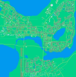 Карта Мончегорска с улицами