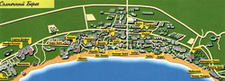 Карта курорта Солнечный берег