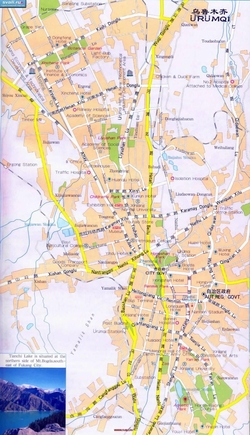 Карта Урумчи