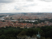 Вид на Прагу с башни Петржин