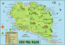 Карта достопримечательностей Пангана