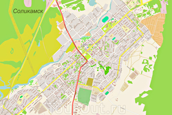 Карта Соликамска