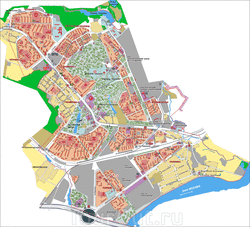 Карта Красногорска с достопримечательностями