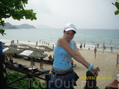 2008 год. Моя дочь  у моря в бухте Дадунхай.