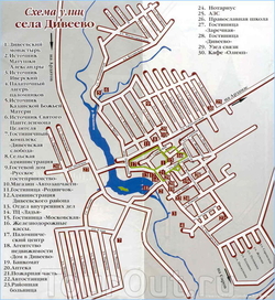 Карта Дивеево