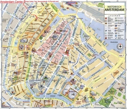 Туристическая карта Амстердама
