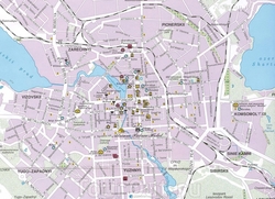 Карта Екатеринбурга на английском языке
