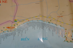 Карта Муй Нэ с отелями