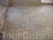 Античный храм Гарни. Фрагмент напольной мозаики в царской бане.