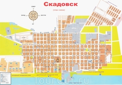Карта Скадовска