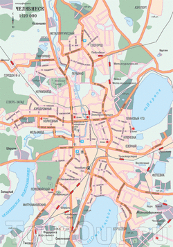 Карта Челябинска с улицами