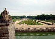 Вид на сад Château de Vaux-le-Vicomte