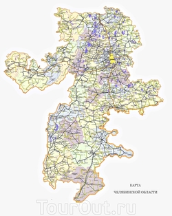 Карта Челябинской области