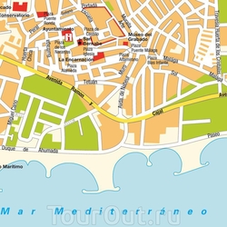 Карта центра Марбельи