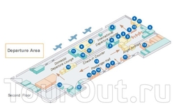 Схема аэропорта Пхукета - зона вылета